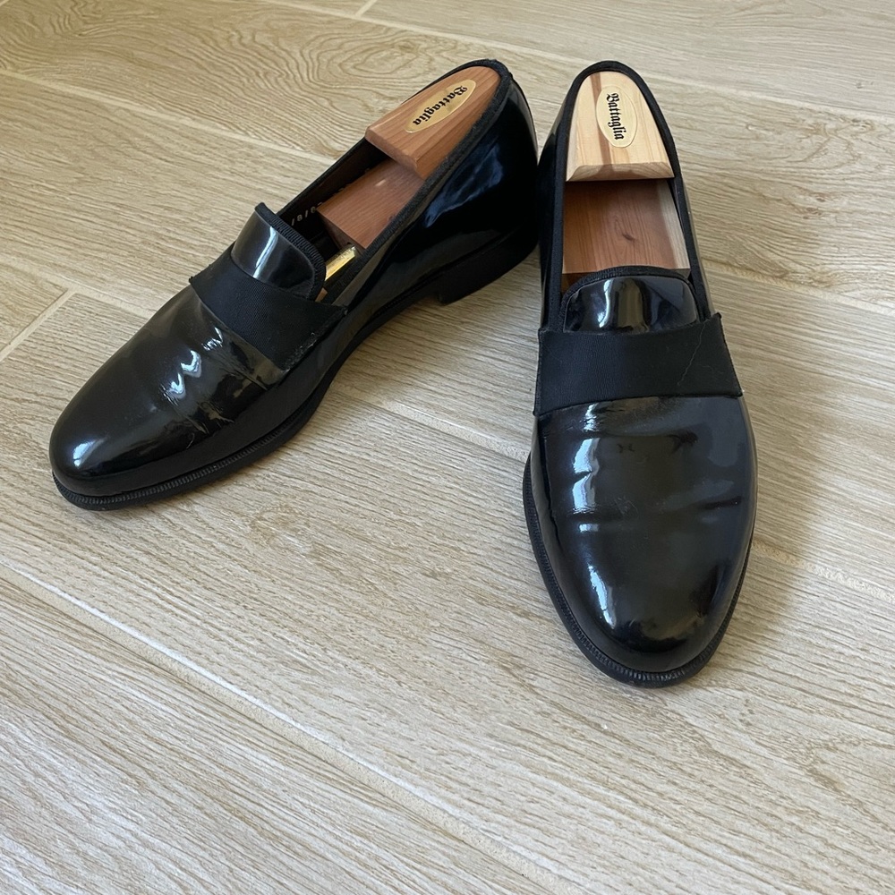 Salvatore Ferragamo Glossy Black Loafers